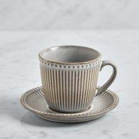 Steeple Embossed Cup & Saucer