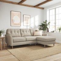 Sven Chunky Tonal Weave Large Corner Chaise Sofa
