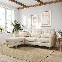 Sven Chunky Tonal Weave Large Corner Chaise Sofa