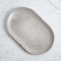 Steeple Embossed Oval Platter