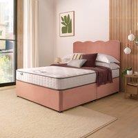 Silentnight Divan Bed With Wave Velvet Headboard