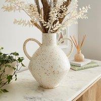 Sunbeam Reactive Glaze Vase with Handles