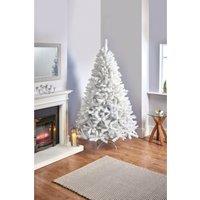 6ft White Spruce Christmas Tree with Iridescent Tips