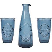 Dexam Sintra Recycled Glass Caraffe and 2 Tumbler Set