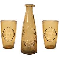 Dexam Sintra Recycled Glass Caraffe and 2 Tumbler Set