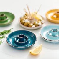 Dexam Sintra Glazed Terracotta Olive Dish