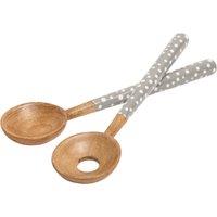 Dexam Sintra Mango Wood Spotted Salad Servers