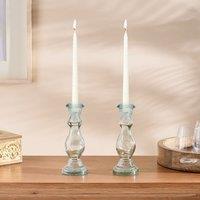 Set of 2 Twist Taper Candles