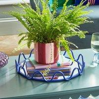 Sophie Robinson Wavy Metal Mirrored Tray