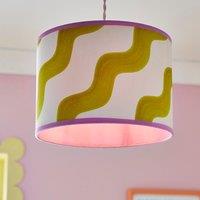 Sophie Robinson Made to Order Hazy Wave Chartreuse Lamp Shade