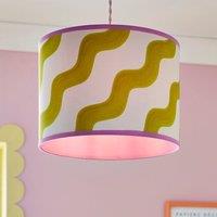 Sophie Robinson Made to Order Hazy Wave Chartreuse Lamp Shade