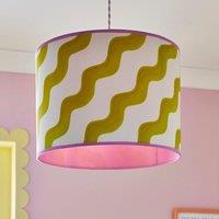 Sophie Robinson Made to Order Hazy Wave Chartreuse Lamp Shade