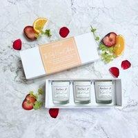 Atelier 38 Set of 3 Fruity & Sweet Votive Candles Gift Set