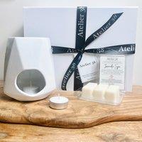 Atelier 38 Geo Burner and Floral Wax Melt Gift Set