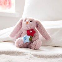 Rabbit with Flowers Plush Toy