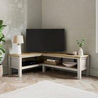 Olney Open Corner TV Unit for TVs up to 55", Stone