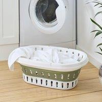 Collapsible Laundry Basket with Handles Sage