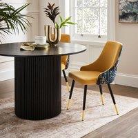 Ariana Set of 2 Dining Chairs, Havisham Print Velvet