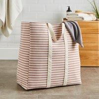 Striped Lights and Darks Laundry Bag