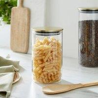 Gold Glass Jar