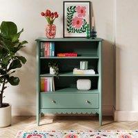 Remi Scalloped Low Bookcase