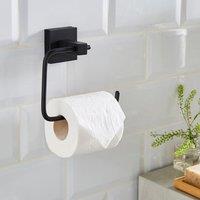 Sparkle Black Square Toilet Roll Holder