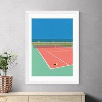 East End Prints Tennis Court In The Desert Print by Rosi Feist