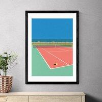 East End Prints Tennis Court In The Desert Print by Rosi Feist