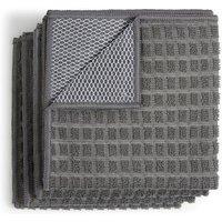 Pack of 4 Microfibre Cloths with Scrubber