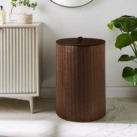 Modern Luxe Ribbed Velvet Laundry Basket