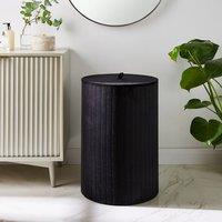 Modern Luxe Ribbed Velvet Laundry Basket