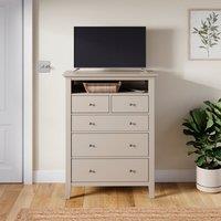 Lynton 5 Drawer Chest with 1 Open Shelf