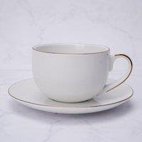 Gold Band Cup and Saucer