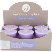 Northern Lights Set of 6 Lavender and Honey Votive Candles