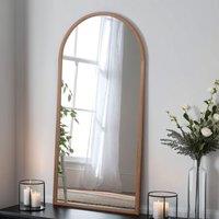 Yearn Solid Oak Arched Full Length Leaner Wall Mirror