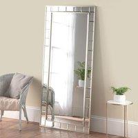 Yearn Bevelled Tiled Full Length Leaner Mirror