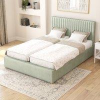Grant Plush Velvet Adjustable Bed
