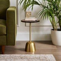 Alanza Metal Small Side Table, Caramel