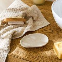 Cream Ceramic Soap Dish