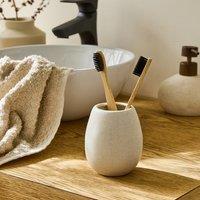 Cream Ceramic Toothbrush Holder