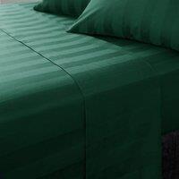 Hotel 230 Thread Count Satin Stripe 100% Cotton Flat Sheet