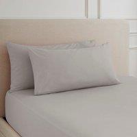 Hotel 230 Thread Count 100% Cotton Percale Large Standard Pillowcase Pair