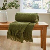 Brushed Boucle Throw Blanket