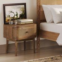 Callie Bedside Table, Smoked