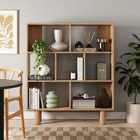 Alonso Wide Bookcase, Oak Effect