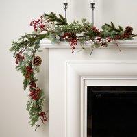 Artificial Eucalyptus & Red Berry Garland