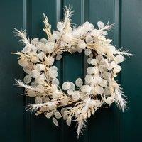 Artificial Cream Eucalyptus Wreath