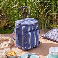 Coastal Stripe Twilight Trolley Cool Bag