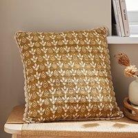 Matalasse Block Print Cotton Square Cushion Cover