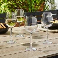 Set of 4 Clear Acrylic Wine Glasses